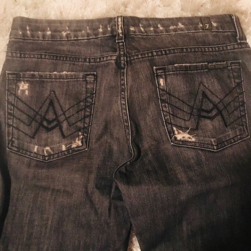 7 For All Mankind “A” pocket boot cut jeans
